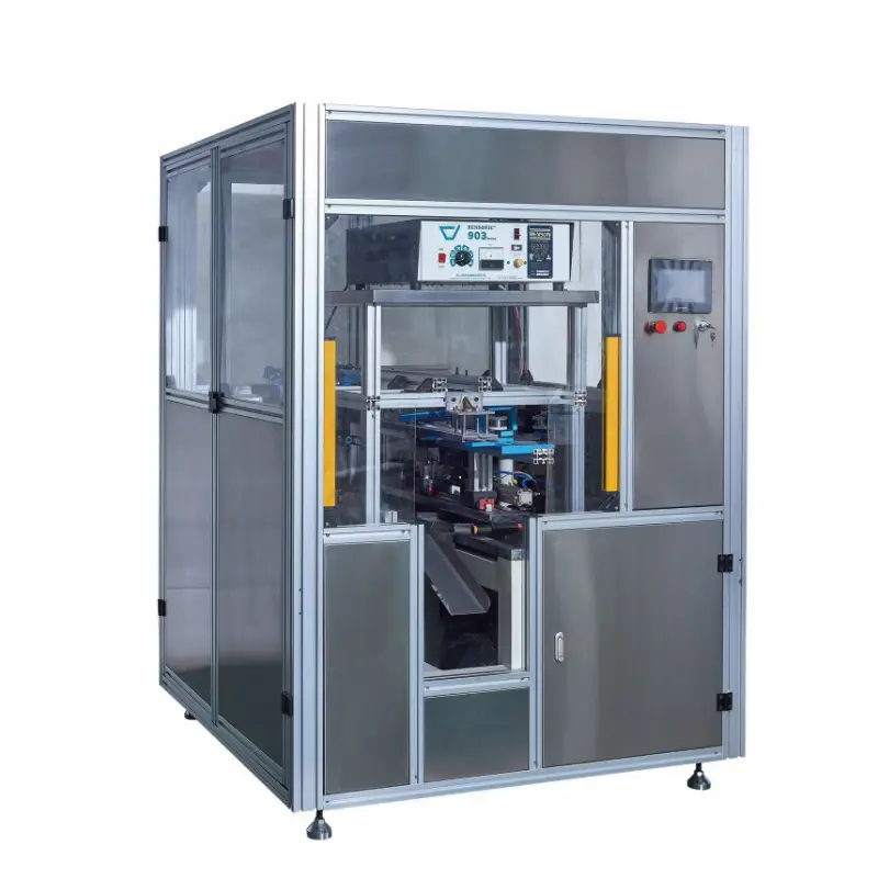 Machine de soudage par ultrasons à élément filtrant entièrement automatique